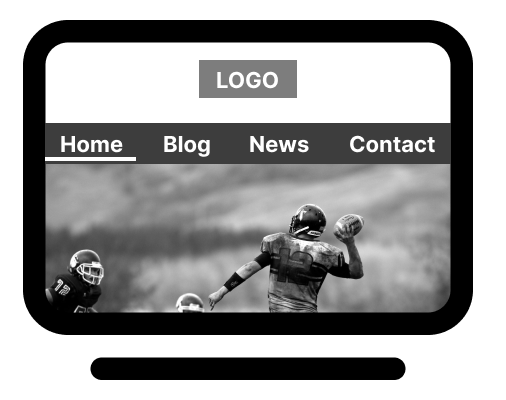 the same webpage in greyscale