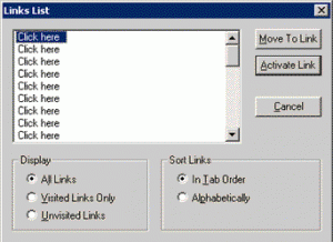 bad example of a link list