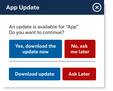 app update dialog box