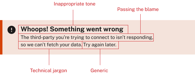 bad error message example